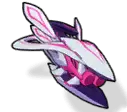 Purple and Pink Flying Rabbit - flying - PNG Images