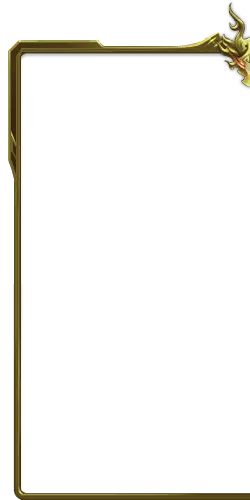 Gold Dragon Frame - gold - PNG