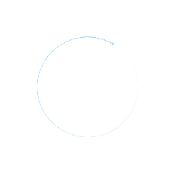Blue Circle - minimalist - graphic design - Transparent Layer PNG