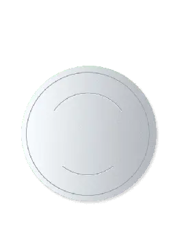 Circular Button - white - PNG