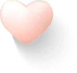 Heart - shadow - No Background PNG