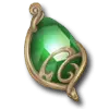 Green Gem Pendant - accessory - Lossless PNG
