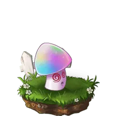 Rainbow Mushroom House - house - High Resolution PNG