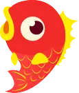 Red Fish - animal - PNG