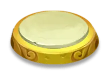 Golden Plate - game prop - PNG