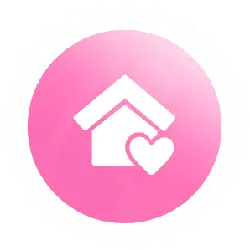 Heart House Icon - heart shape - Lossless PNG