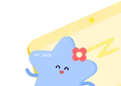 Star with Flower - star - Transparent Layer PNG