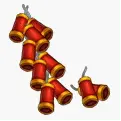 Firecrackers - yellow - Curated PNG