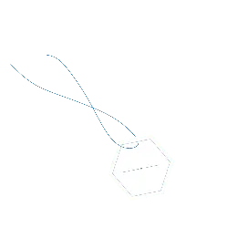 Hexagonal Label - hanging - High Resolution PNG