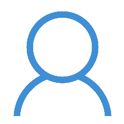 Blue Person Icon - logo - person - No Watermark PNG