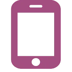 Pink Phone - simple - Lossless PNG