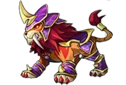Purple Gold Lion Beast - lion - Free Download PNG