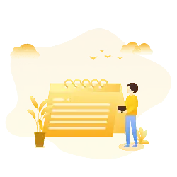 Person with Notebook - illustration - PNG