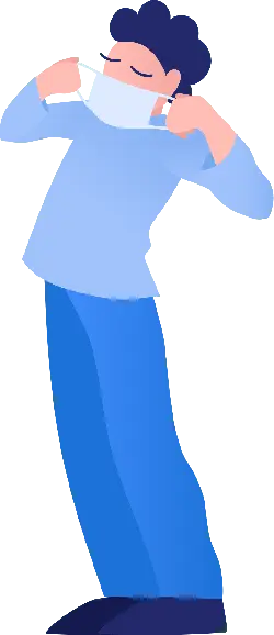 Person Wearing Mask - casual wear - High Resolution PNG