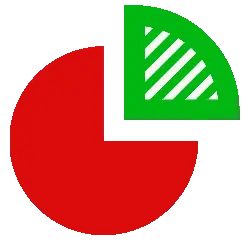 Red Circular Pattern - graphic design - color contrast - PNG