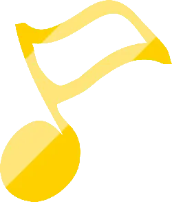 Gold Note - yellow - Transparent Layer PNG