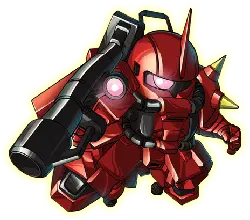 Red Mech Warrior - No Background PNG
