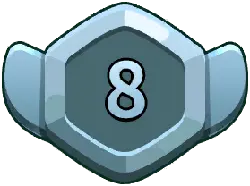 Number 8 Badge - gray - Lossless PNG
