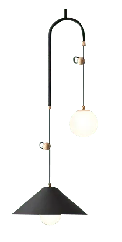 Modern Pendant Light - metal - Transparent Background PNG