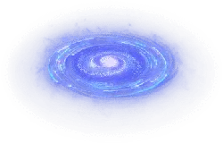 Blue Energy Vortex - technology - mystery - Transparent Background PNG