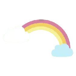 Rainbow and Clouds - nature - Lossless PNG