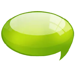 Green Speech Bubble - communication - Free Download PNG
