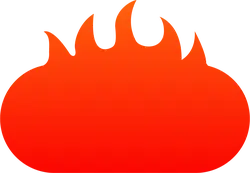 Flame Cloud - symbol - Transparent Layer PNG