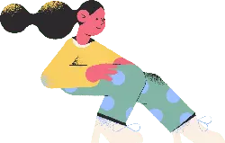 Person in Yellow Top and Green Pants - fashion - No Watermark PNG