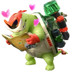 Reading Ninja Turtle - reading - High Resolution PNG