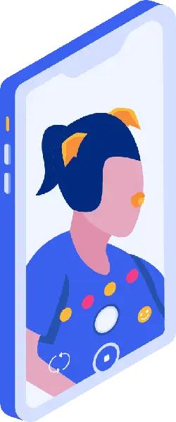 Cartoon character on a smartphone screen - smartphone - Free Download PNG