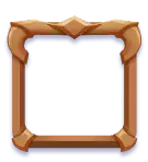 Gold Frame - simple - elegant - PNG