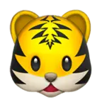 Tiger Emoji - yellow - Free PNG