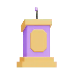 Podium - yellow - Free PNG