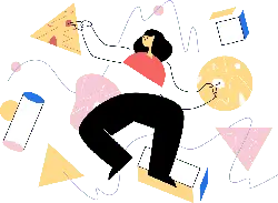 Abstract Artwork - minimalist style - color contrast - Transparent Layer PNG