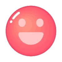 Smiley Face - pink - No Background PNG