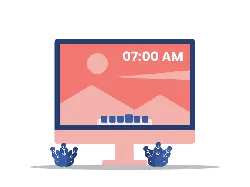 Computer Desktop - morning - Lossless PNG