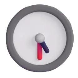 Clock - gray - circular - Free Download PNG