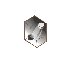 Hexagonal Glass Container - modern design - Free Download PNG