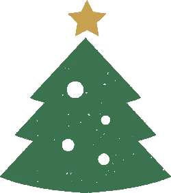 Christmas Tree - holiday decoration - dots - High Resolution PNG