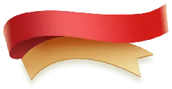 Red and Yellow Ribbon - ribbon - High Resolution PNG