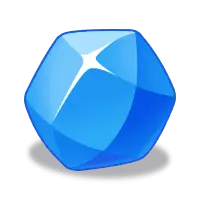 Blue Crystal - rare - gem - No Background PNG