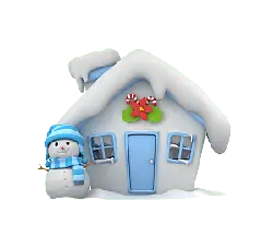 Snowman House - Popular Download PNG