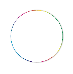 Rainbow Circle - graphic design - High Resolution PNG
