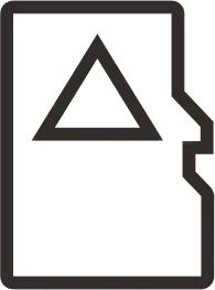 Black Triangle Folder - icon - No Watermark PNG