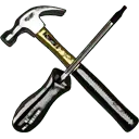 Hammer and Wrench - hardware - High Resolution PNG