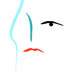 Blue Line Female Silhouette - silhouette - No Background PNG