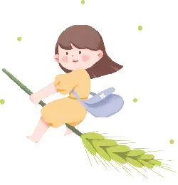 Little Girl Riding Wheat Sheaf - little girl - Free Download PNG
