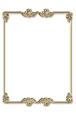Gold Frame - frame - artistic - Transparent Background PNG