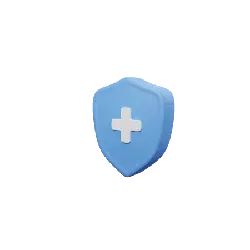 Blue Shield Plus Icon - logo - No Background PNG