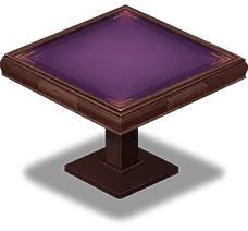 Purple Table - wooden - No Background PNG